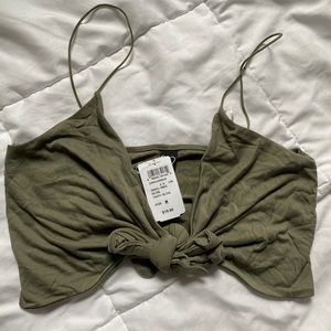 NEVER WORN Windsor Green Tie Top